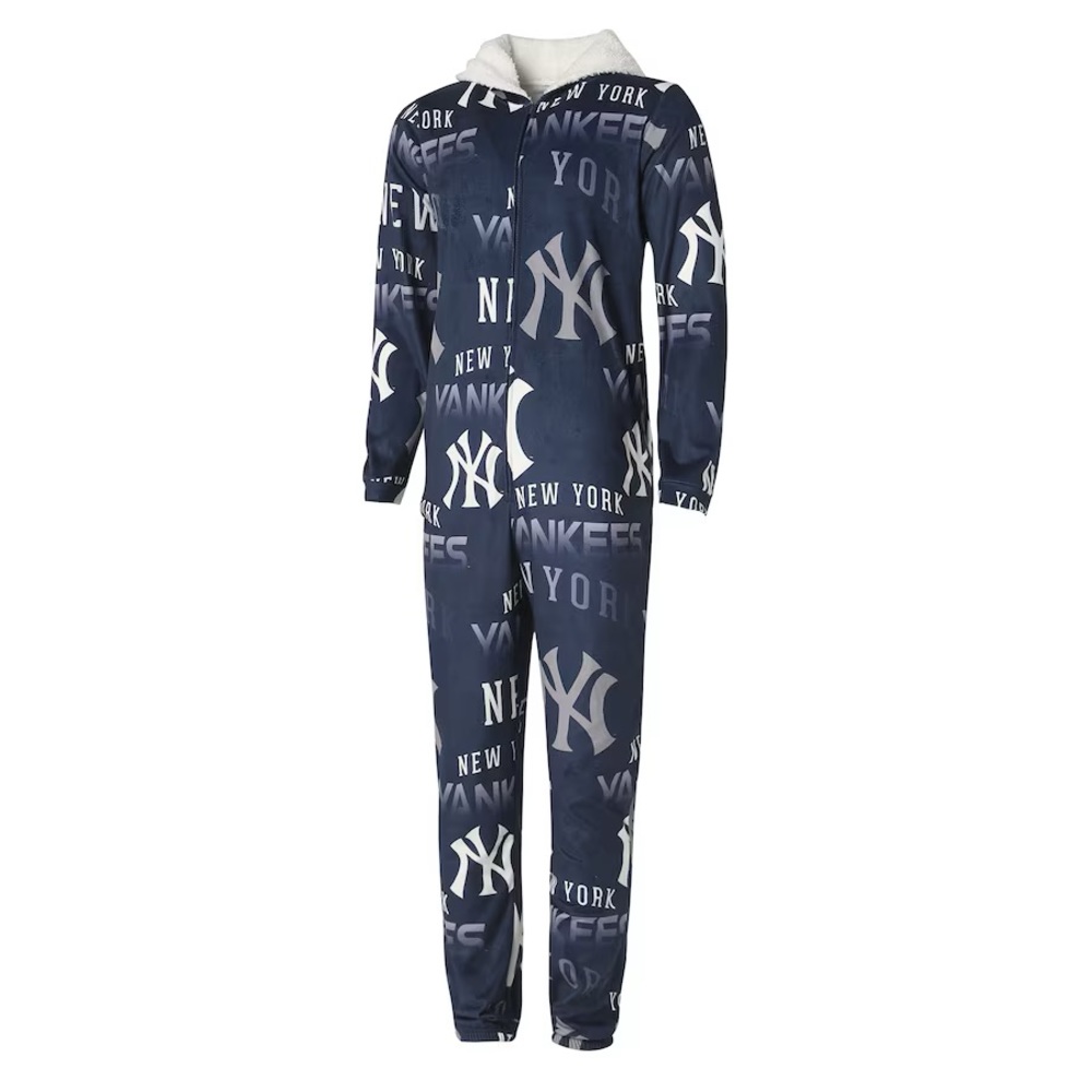 New York Yankees Concepts Sport Navy Microfleece Pajamas Onesie Medium Unisex